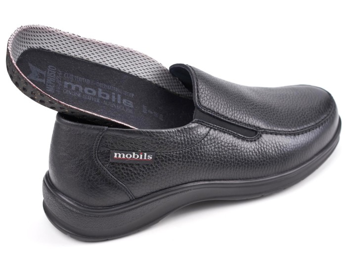 Mobils by Mephisto EWALD Men s Slip On Wide Fit Black